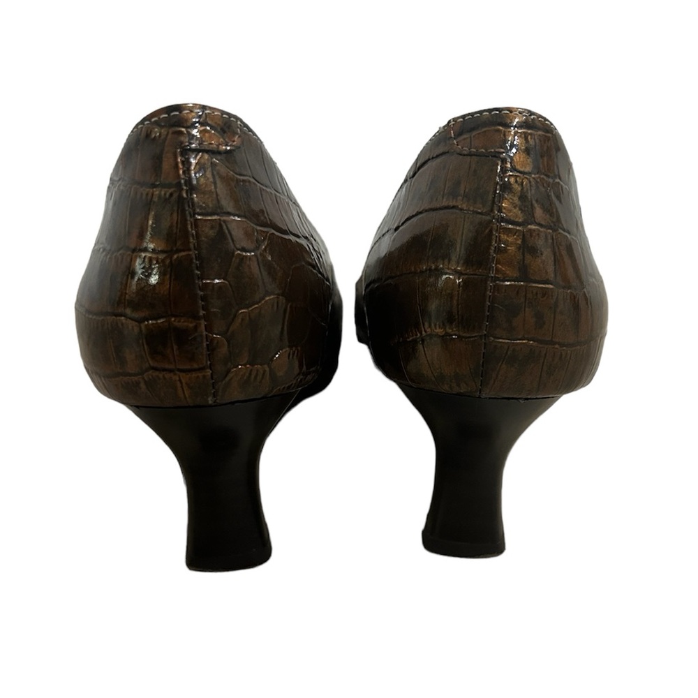 Barclay Faux Snake Skin Heels - Picture 5 of 6